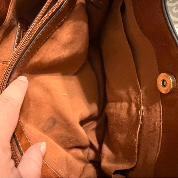 Bueno Brown Tote Bag with Tassel - Picture 5 of 5